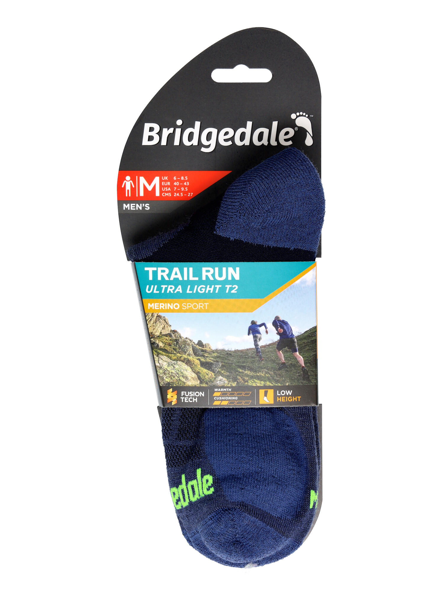 Herren Trail Running Ultralight T2 Merinowolle Sport Low Cut Socken 6/6