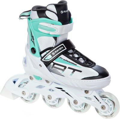 Inline skates verstelbare profession wit/mint