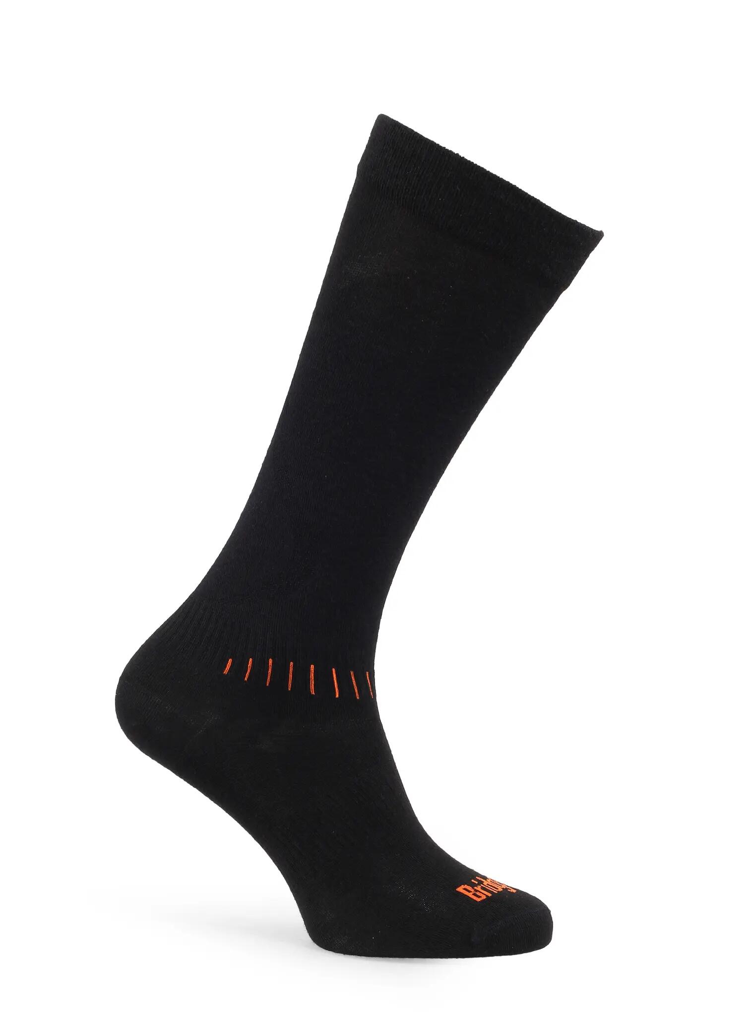 Skarpety męskie narciarskie Bridgedale Ski Race - black/orange 4/7