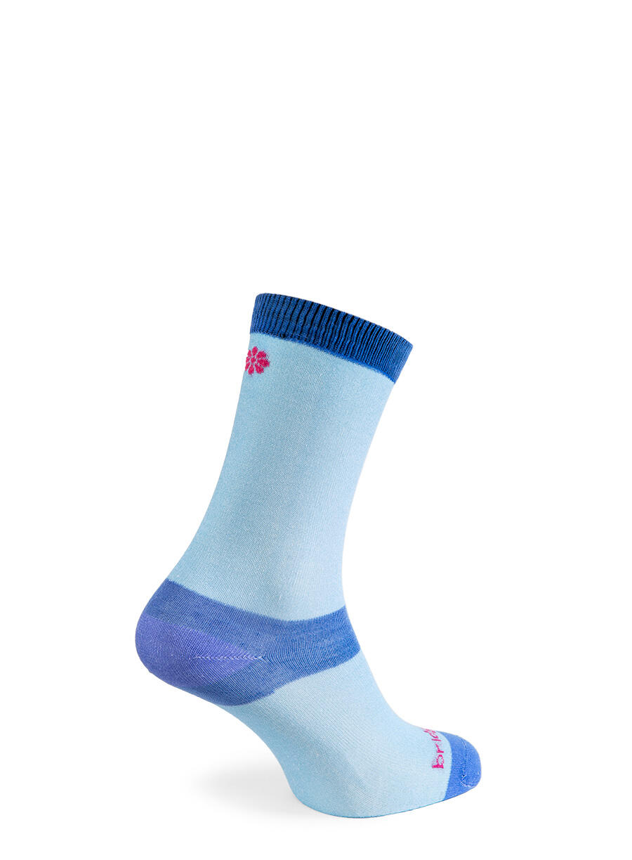 Bridgedale Liner Coolmax Crew 2-pack - Lichtblauw/Donkerblauw - Dames, 2 paar 3/7