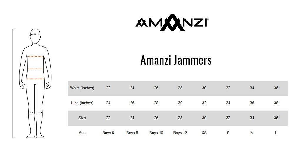 Amanzi Men's Jet Jammers - Black 3/6