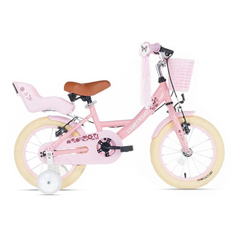 Cortego Liva Meisjesfiets 16 inch Roze - 3-5 jaar - 100-115 cm