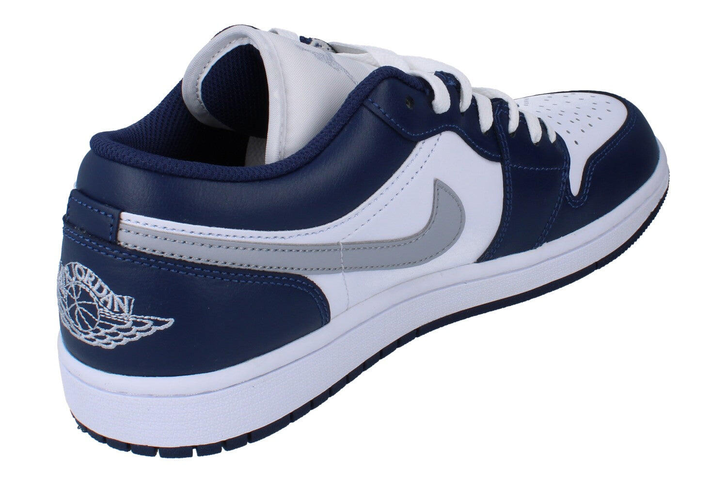 Jordan 1 Low Wolf Grey Midnight Navy 3/5