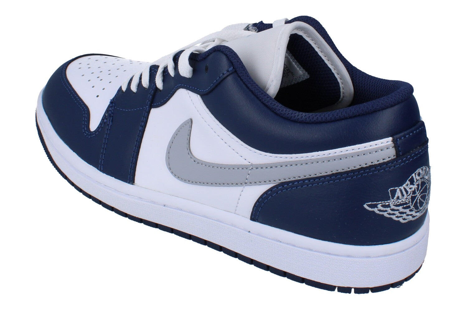 Jordan 1 Low Wolf Grey Midnight Navy 2/5