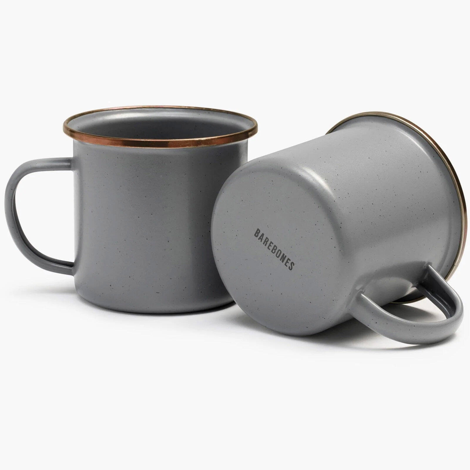 Barebones - Set De Gobelets En Émail Vaisselle Camping Rétro Café Tasse Acier 473ml - Verre - Gris - Taille Unique - Decathlon