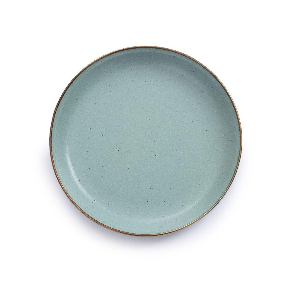 Servizio Piatti Stoviglie Ibili Zeeland Set 12 Pezzi - Porcellana Per 4 Persone, Piatti Piani, Fondi E Da Dessert Piatti Colorati Set Piatti