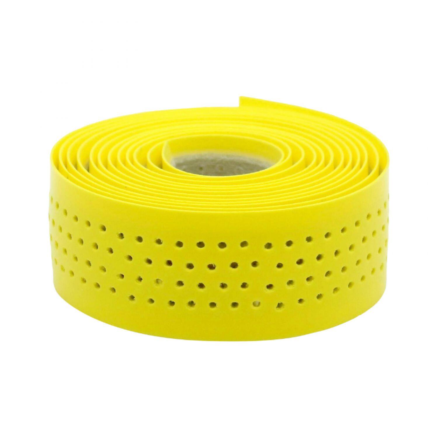 Velox Lenkergloss Soft Gelb - Perforierte Fahrradlenkerband (2 Stück) 2/2
