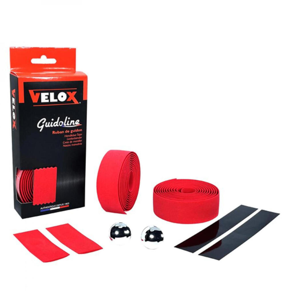 Velox Handlebar Maxi Cork Comfort T4 Red (2 Pieces)