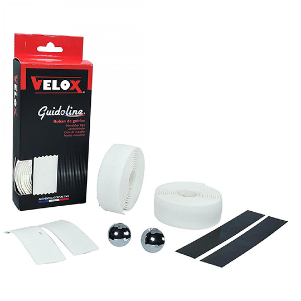 Velox Handlebar Maxi Cork Gel White (2 Rolls) for Bicycles