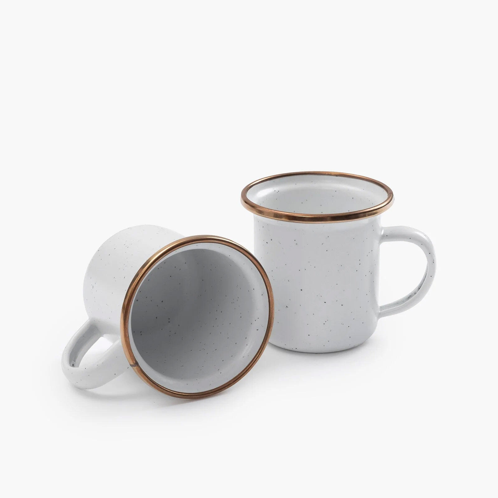 Set de gobelets en émail Vaisselle camping rétro Café Tasse acier 473ml 2/7