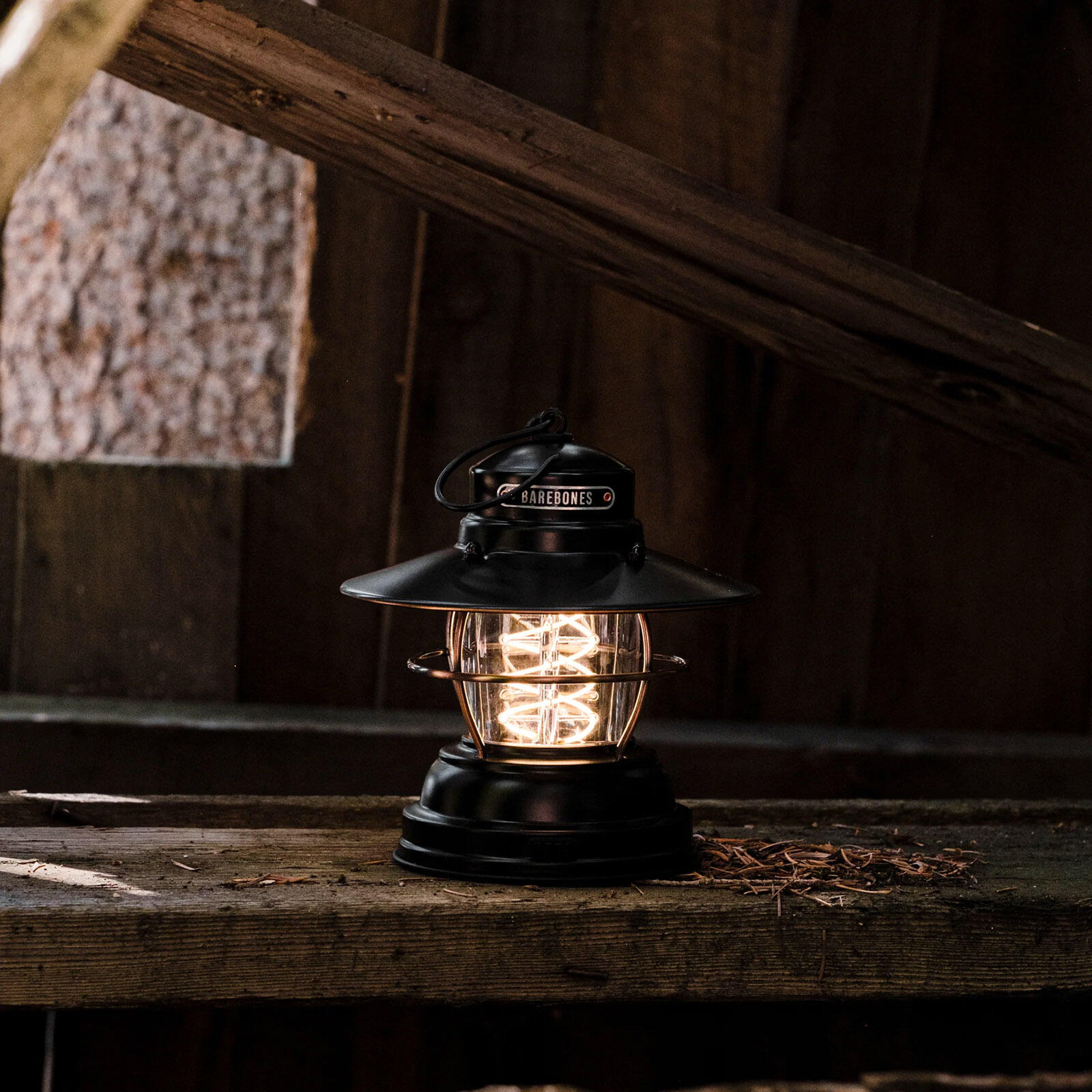 Camping Laterne Outpost Lantern Retro Lampe Dimmbar Stahl USB Akku LED 4/7