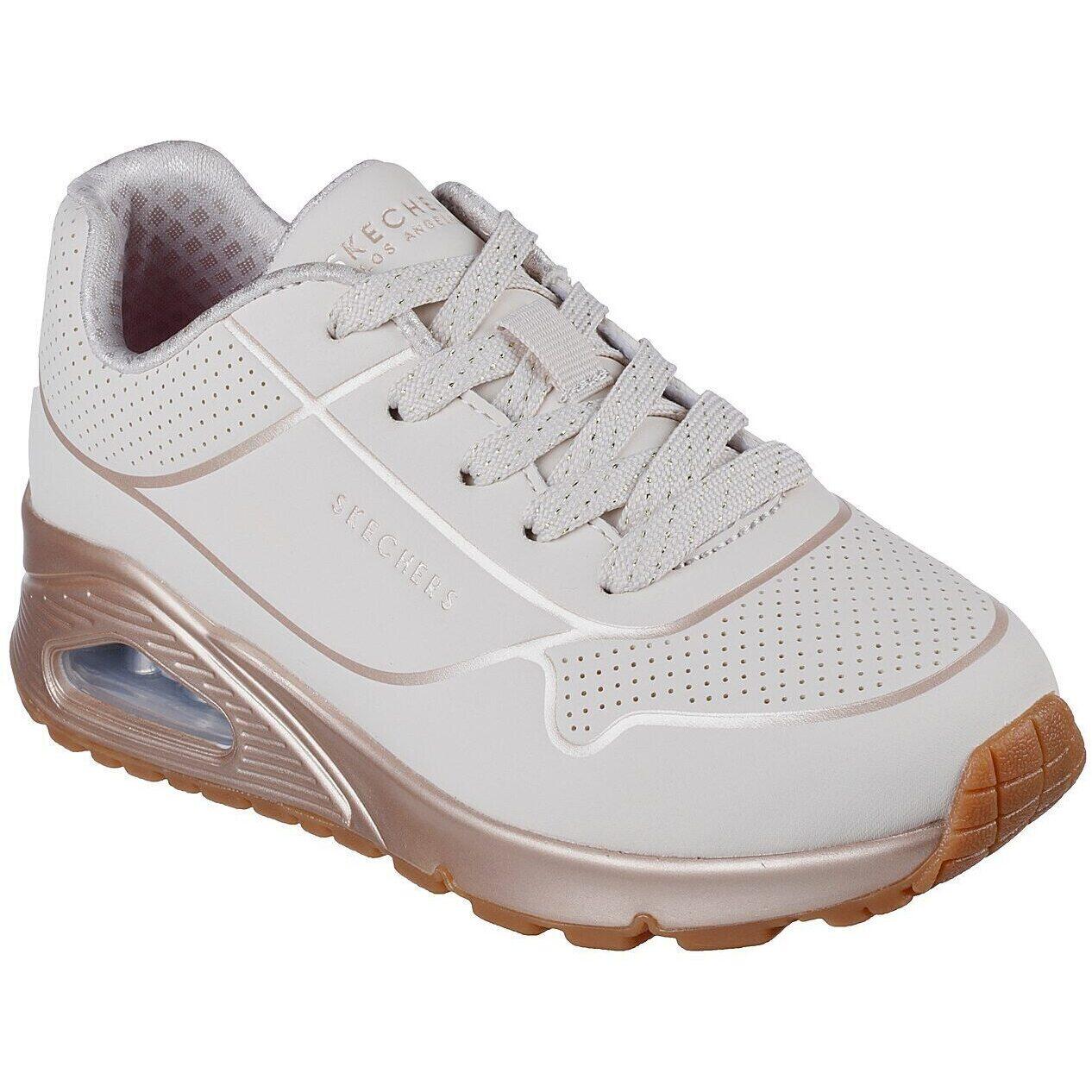 Calçado Skechers Uno Gen1 - Cool Heel, Bege, Crianças 3/5