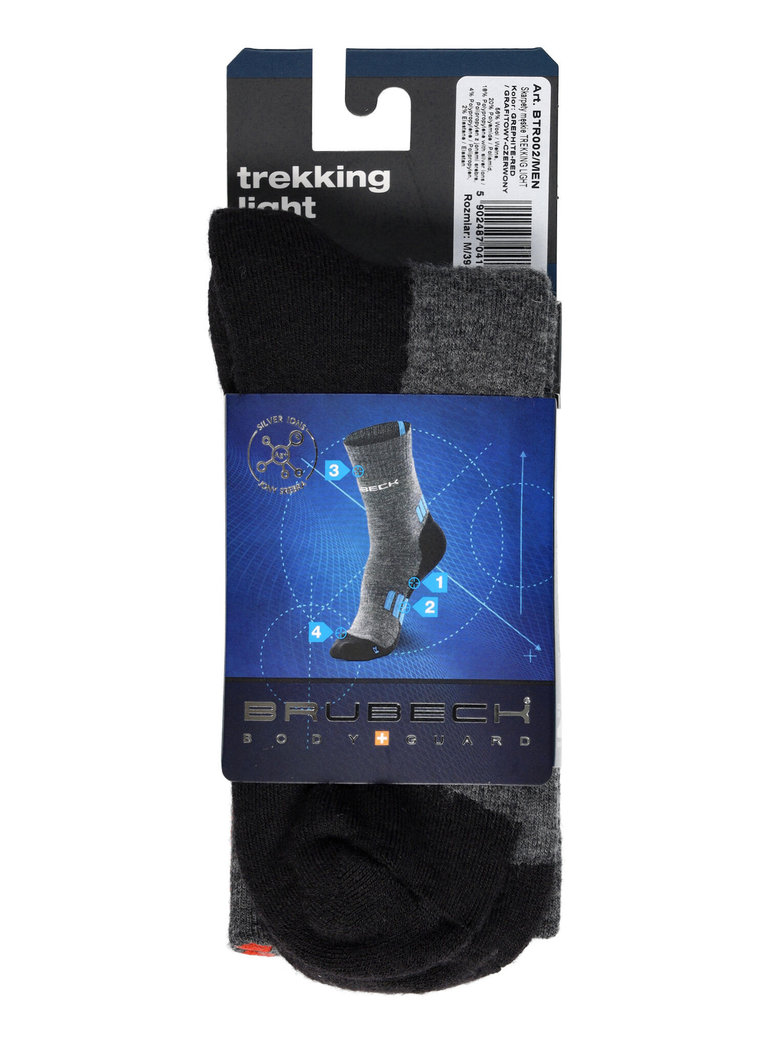 Skarpety męskie Brubeck Trekking Light 4/6