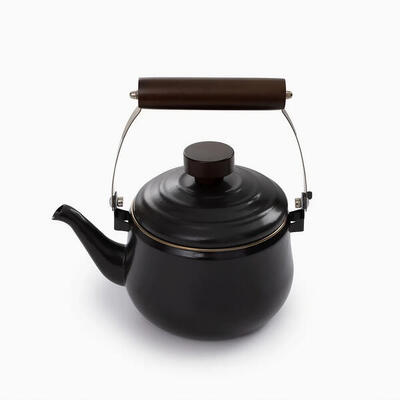 Emaille theepot camping waterkoker roestvrij staal 1 l