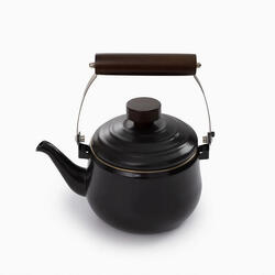 Théière en émail Camping Eau Bouilloire Thé Pot Acier inoxydable 1 L