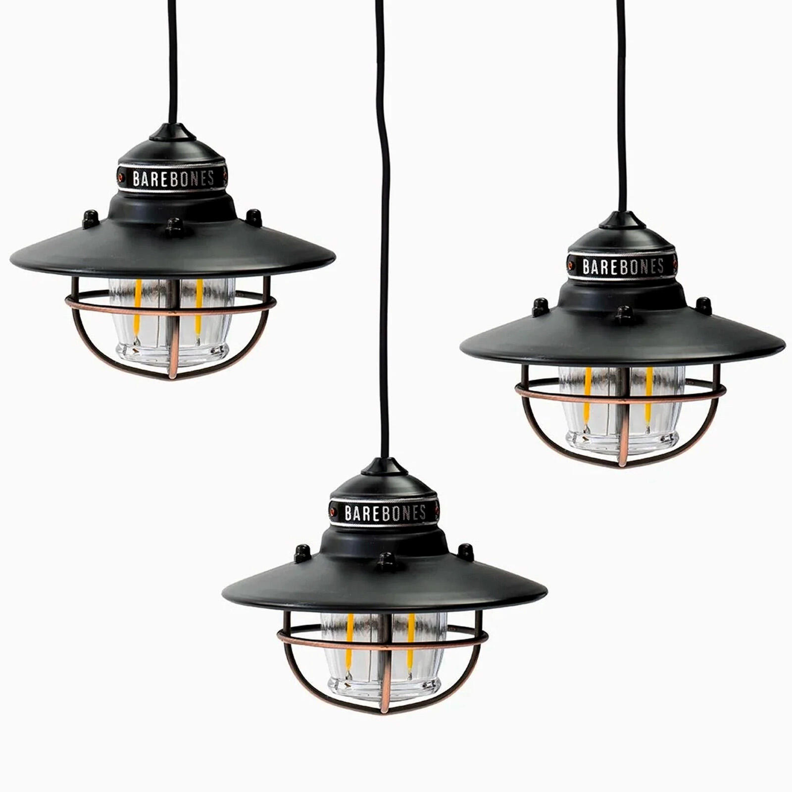 Camping Laterne Edison String Pendel Retro Lampe Dimmbar Stahl USB LED 2/5