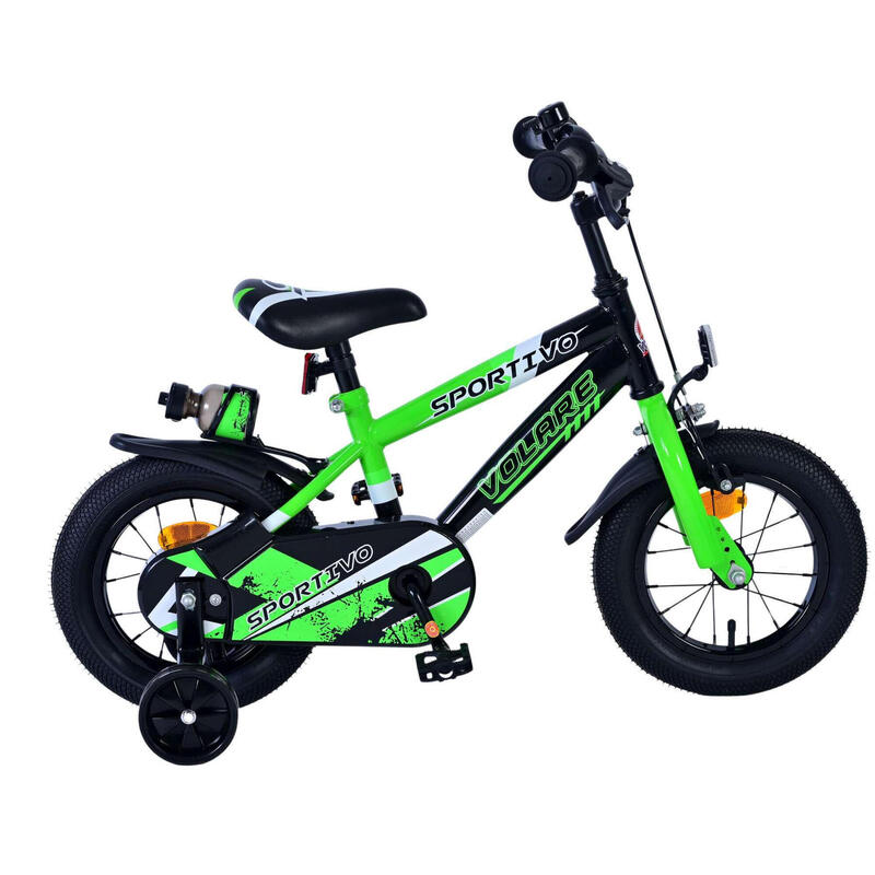 Volare Sportivo Child's Bike Boys 12 pouces verts noir