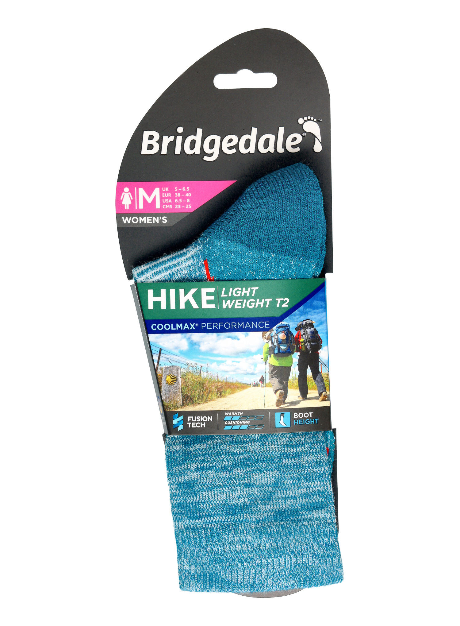 Bridgedale - Chaussettes de randonnée T2 Coolmax Performance pour femmes 6/6