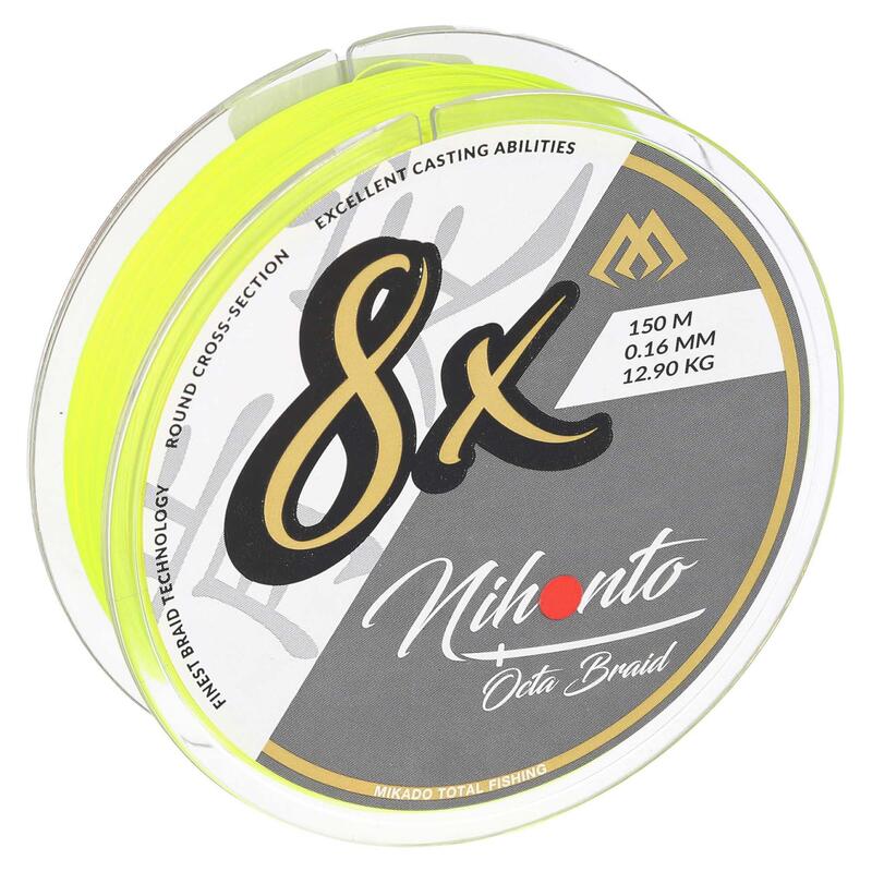 Plecionka Linka Wędkarska Mikado Nihonto Octa Braid Fluo 0.12 Mm 150 M