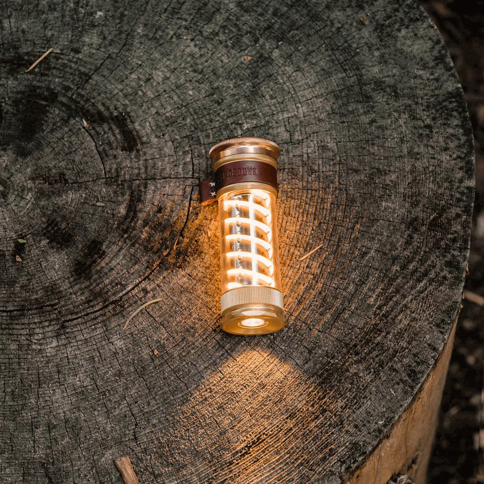 Camping Laterne LightStick Brass Mini Retro Lampe Dimmbar USB Akku LED 5/7