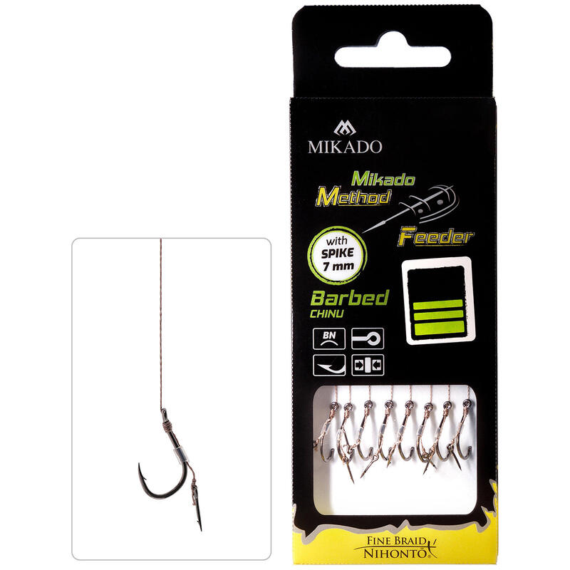 Przypony Mikado Z Igłą Zadziorowe Chinu - 12/0.12mm/10cm