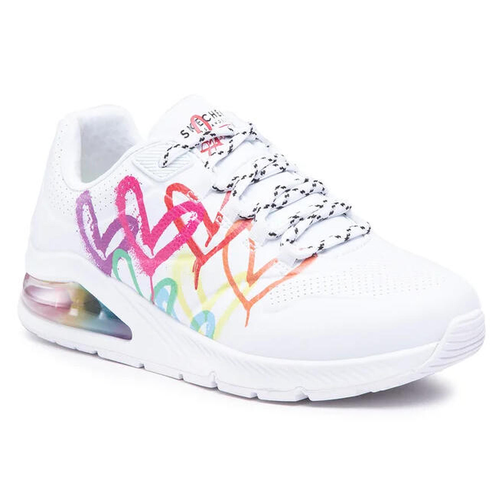 Buty na co dzień damskie SKECHERS UNO 2 FLOATING zdobienie w serca