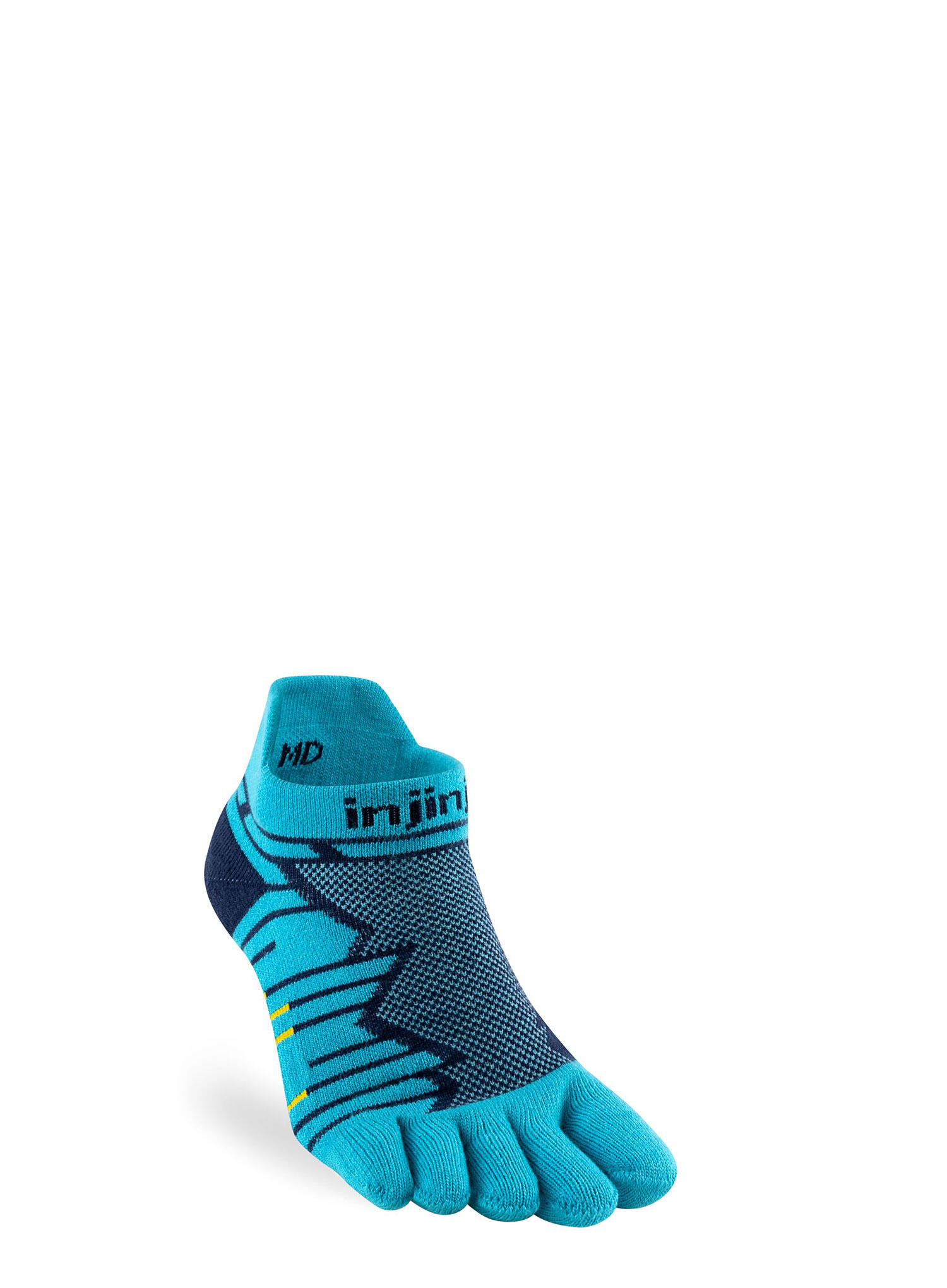 INJINJI Injinji Men's Mid-Weight Ultra-Run No-Show Toe Socks