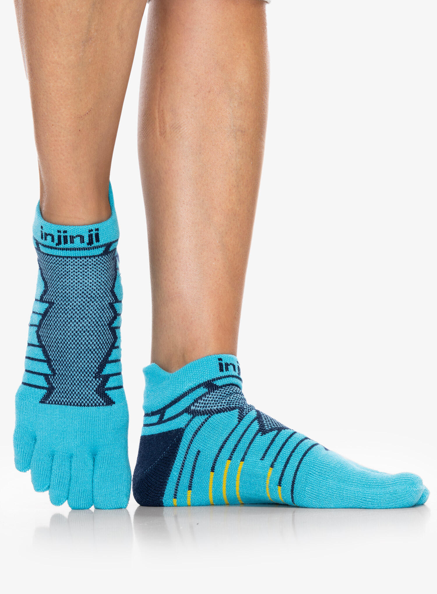 Injinji Run Original Weight No Show Calzini Con Dita A Tema Supereroe - Antivesciche Per Running
