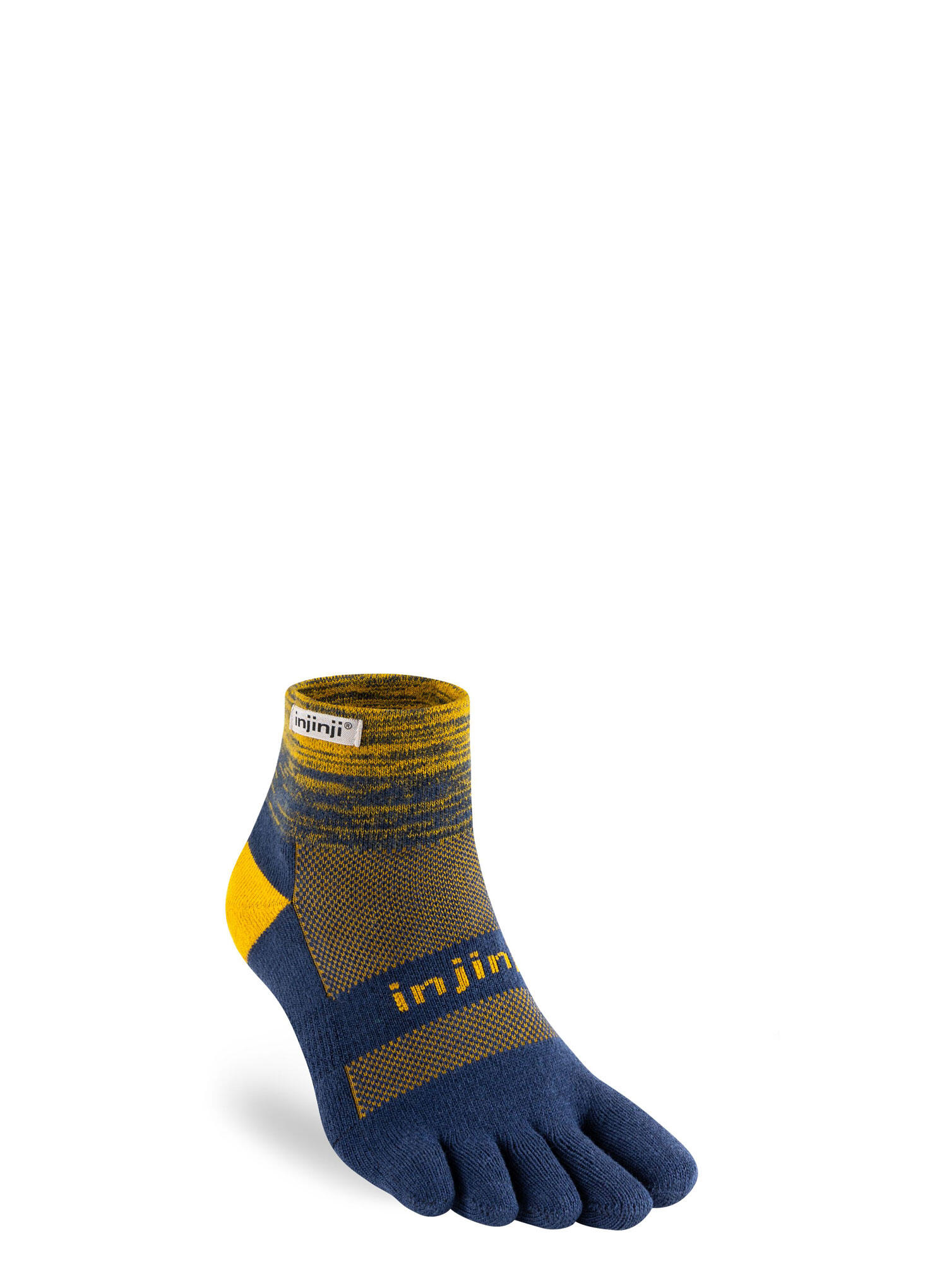 INJINJI Injinji Men's Mid-Weight Trail Run Mini-Crew Toe Socks