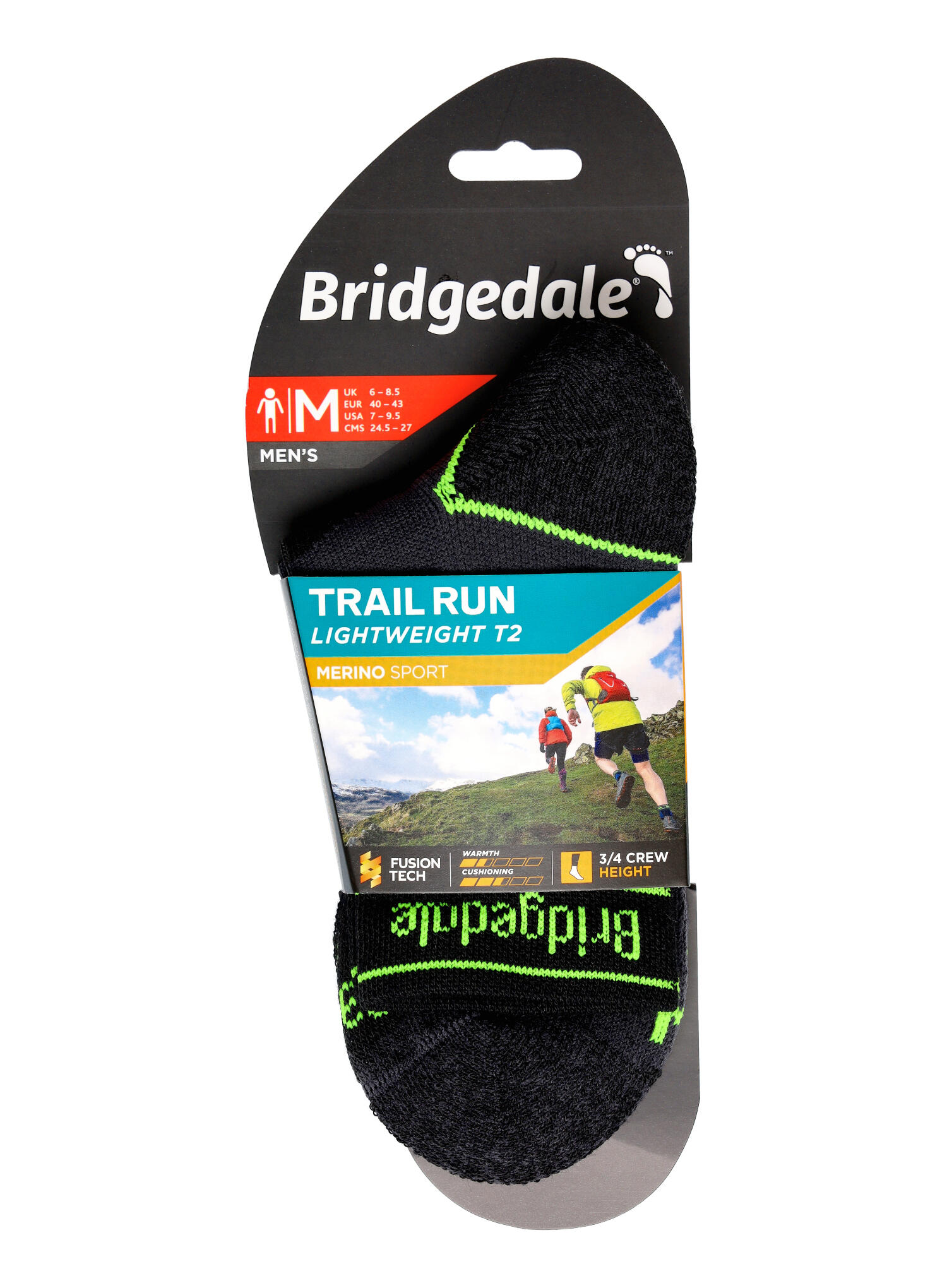 Skarpety biegowe Bridgedale Ultra Lt T2 Merino Sport 3/4 Crew 6/6