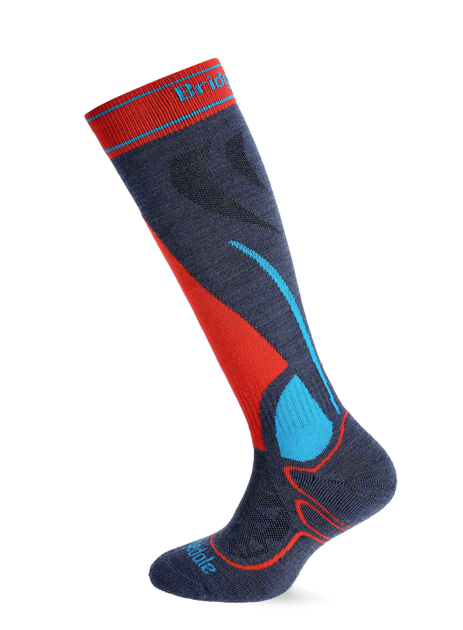 Skarpety narciarskie dziecięce Bridgedale Ski Junior Racer Merino Performance 3/4