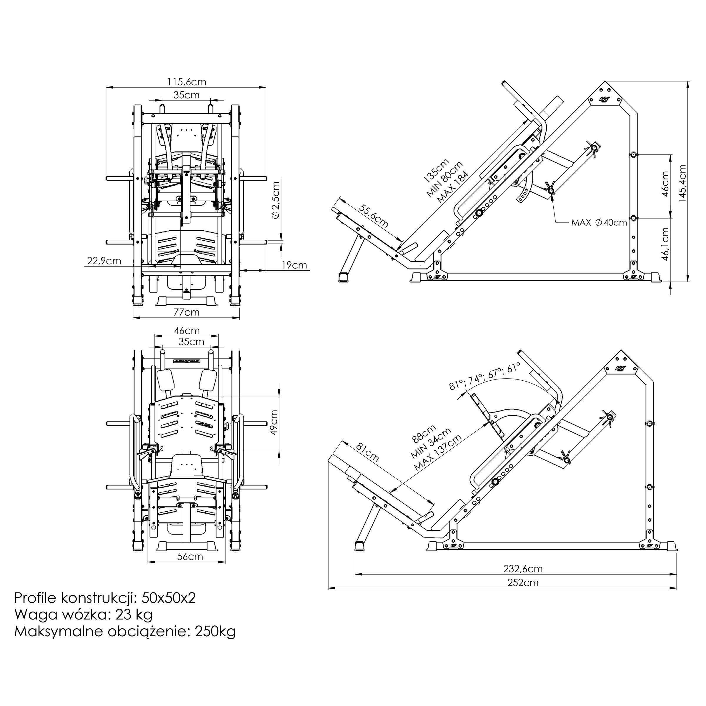 Stazione per leg curl ed estensione delle gambe MS-U106 2.0 5/7