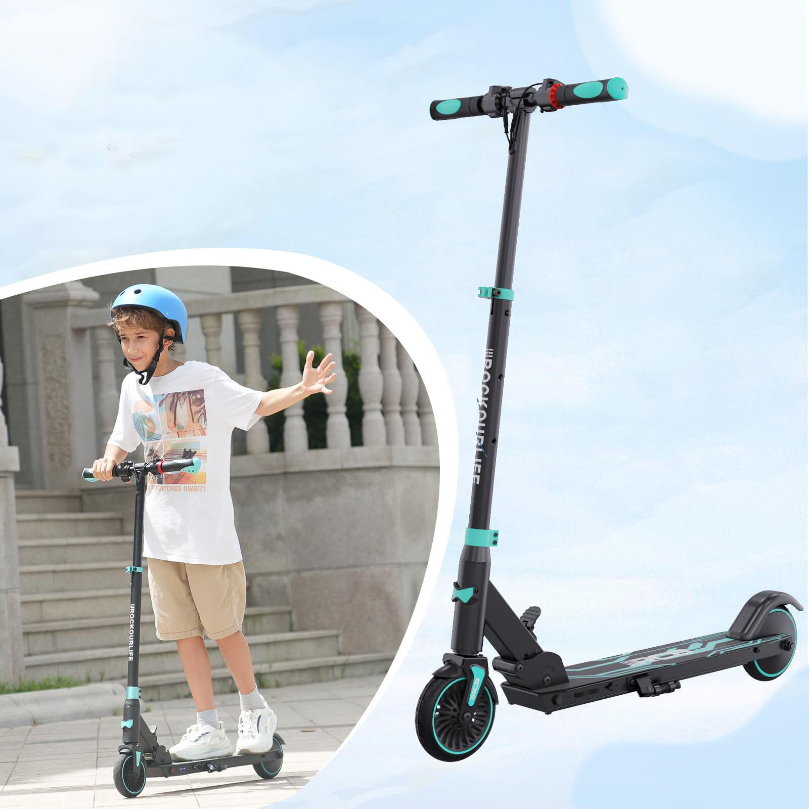 Trottinette électrique Enfant Pliable RCB-R15 7/8
