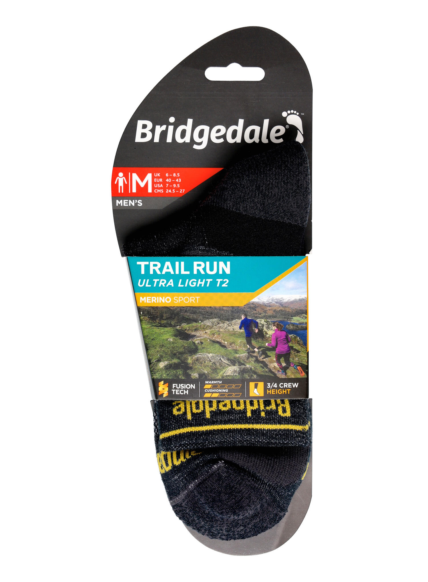 Bridgedale - Chaussettes de sport ultralégères en laine mérinos T2 pour hommes 6/6