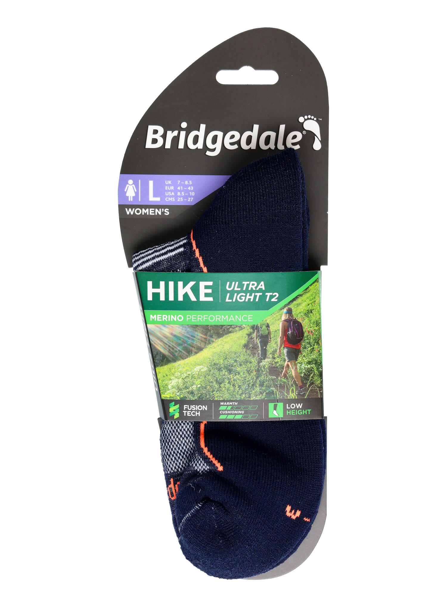 Bridgedale - Calzini Donna Trekking Caviglia in Lana Merino Resistenti 6/6