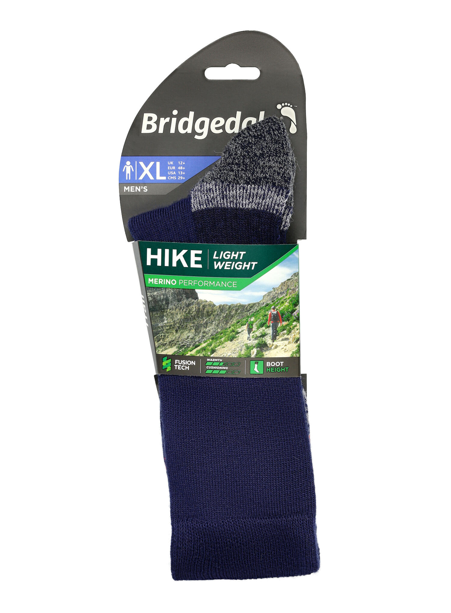 Bridgedale Hike Lightweight Merino Crew - Navyblauw - Heren 2/7