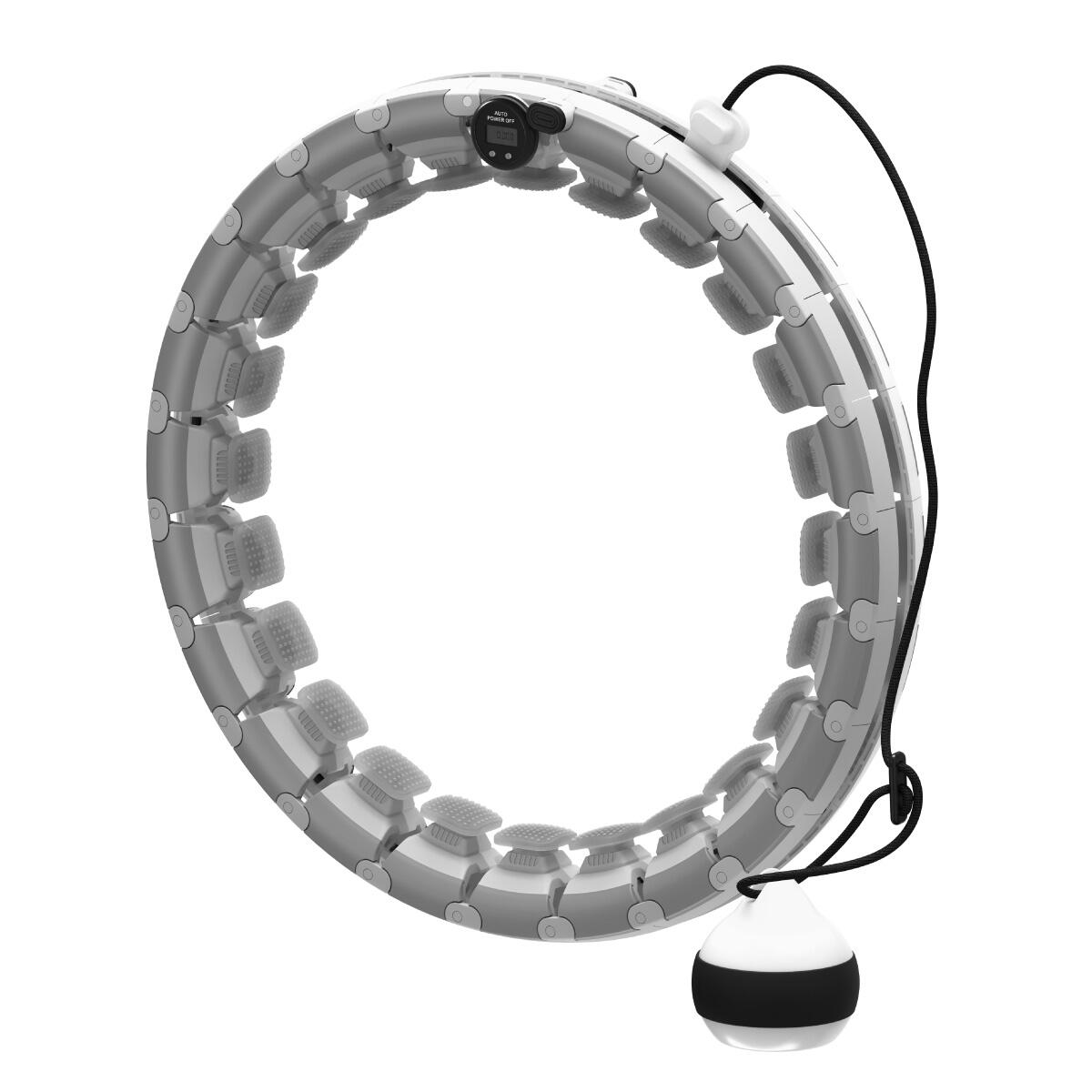 ATHLER Magnetischer Hula-Hoop Emu 30 Athler mit Gewichten, Massagetabs+Schwerkraftball.