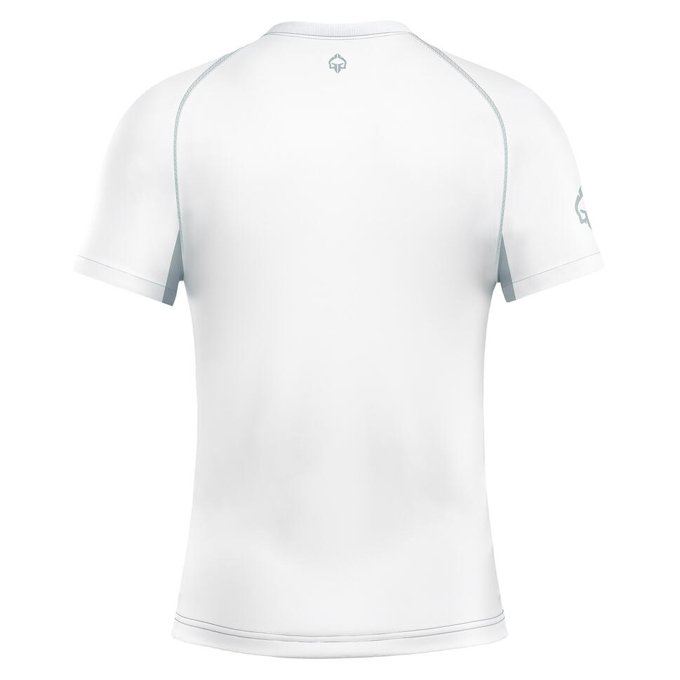 Rashguard do MMA/BJJ męski Ground Game Athletic Platinum z krótkim rękawem