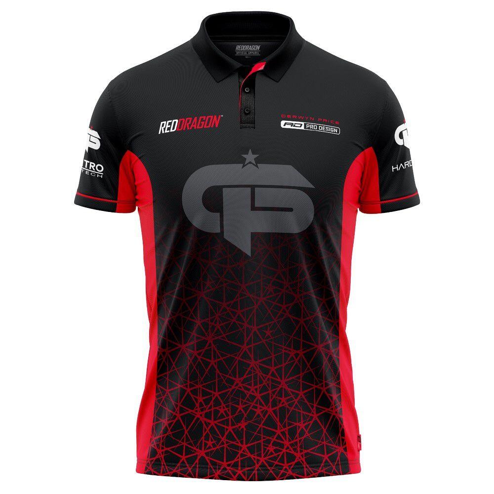 Tricou Darts Red Dragon Gerwyn Price Iceman Red Tour,