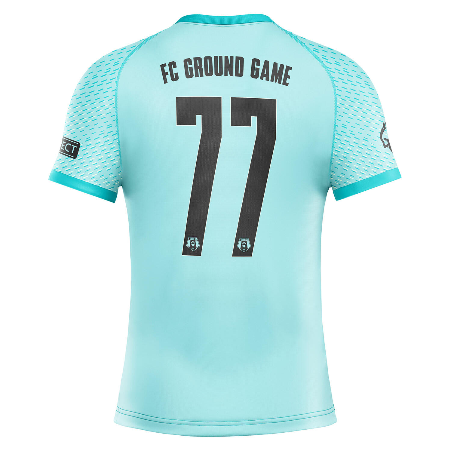 Rashguard do MMA/BJJ męski Ground Game FC Armbar miętowy  z krótkim rękawem 2/6