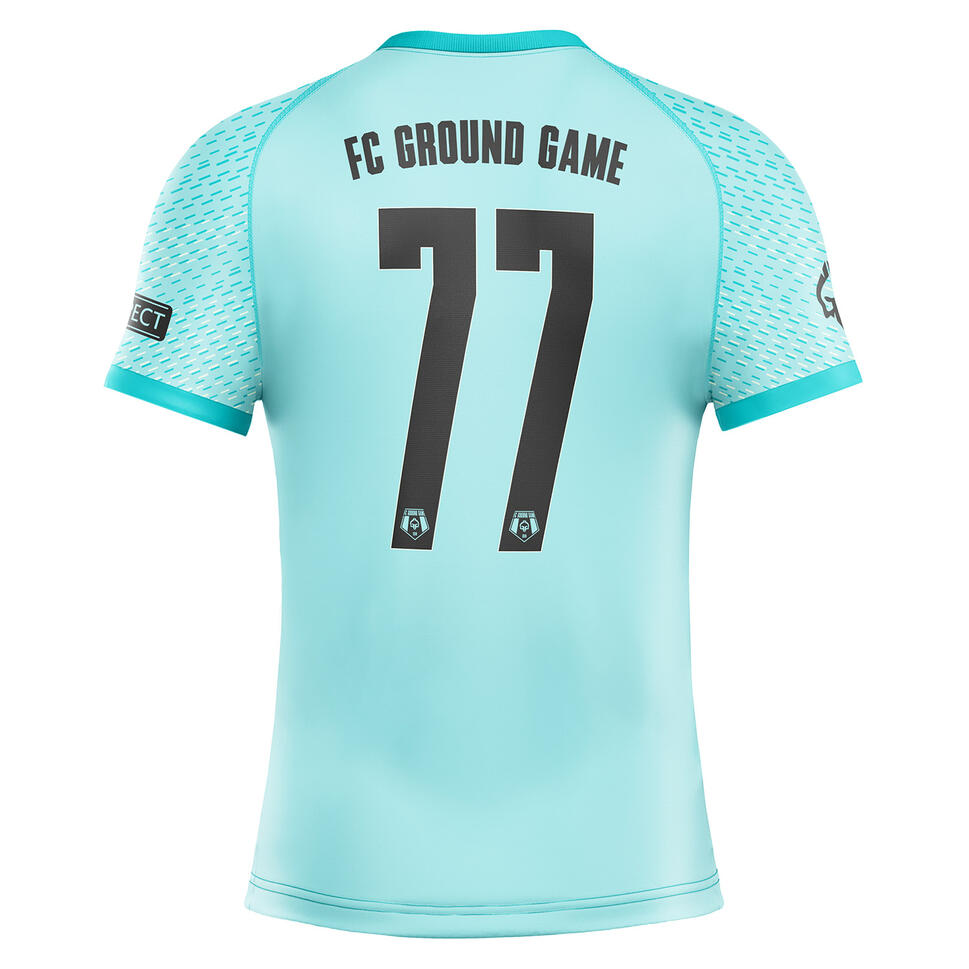 Rashguard do MMA/BJJ męski Ground Game FC Armbar miętowy z krótkim rękawem