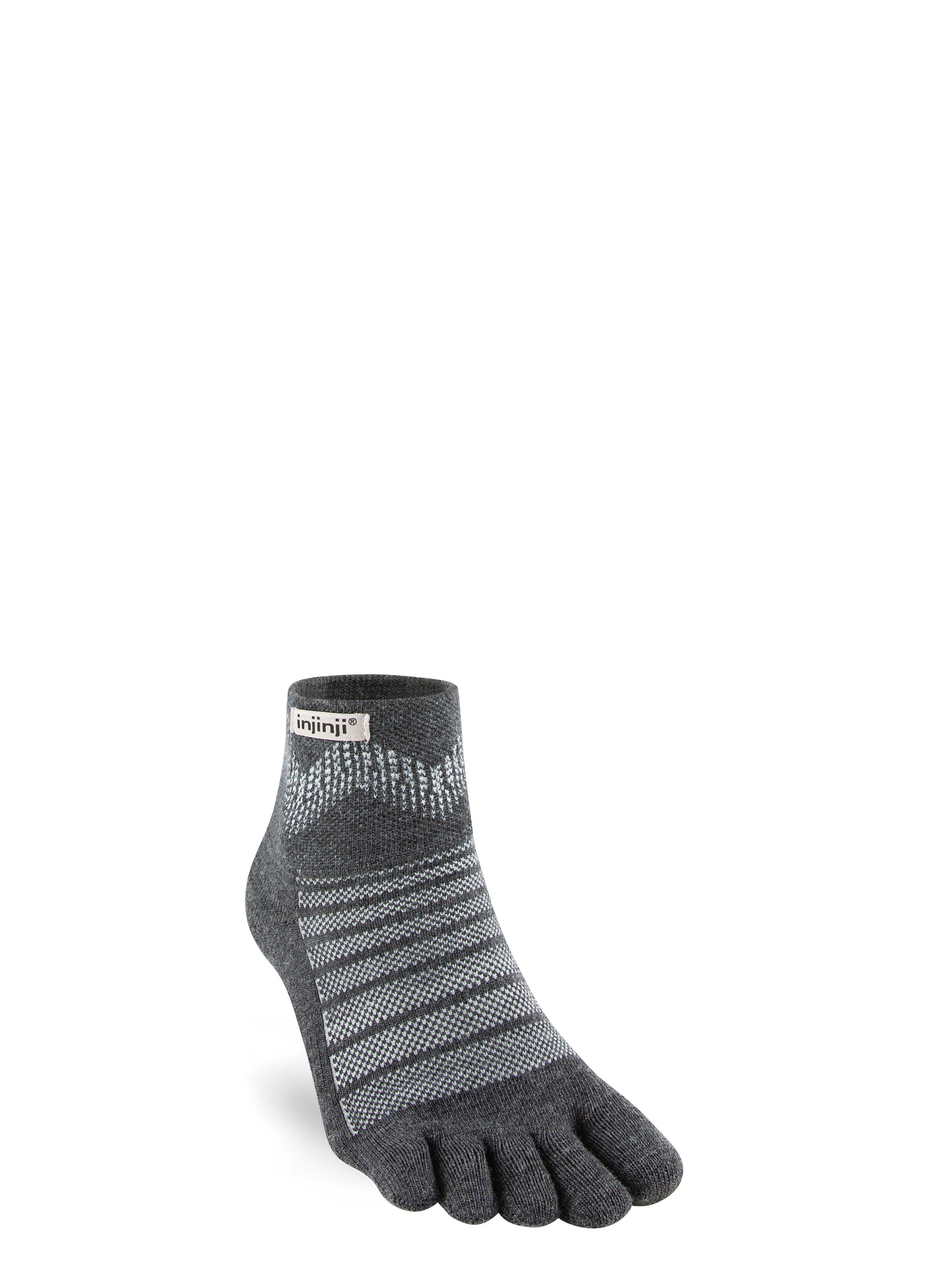 INJINJI Injinji Outdoor Mid-Weight Merino Wool Mini-Crew Toe Socks