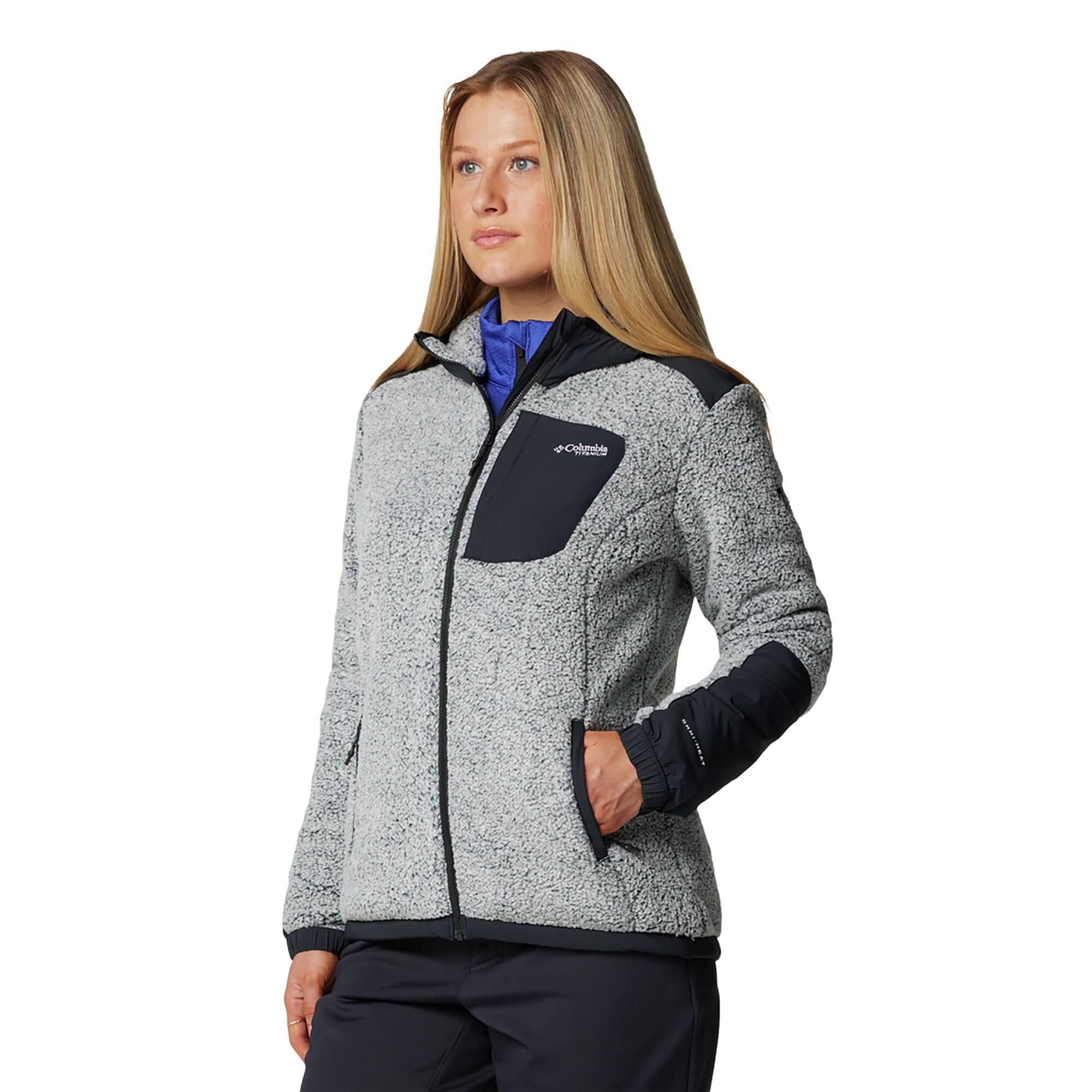 Columbia - Columbia Arctic Crest Sherpa Sweat-shirt Pour Femme - Sweat-shirt - Gris - Decathlon