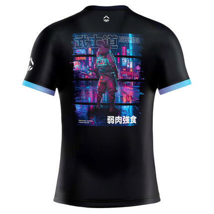 Rashguard Boden Spiel Cyber Samurai