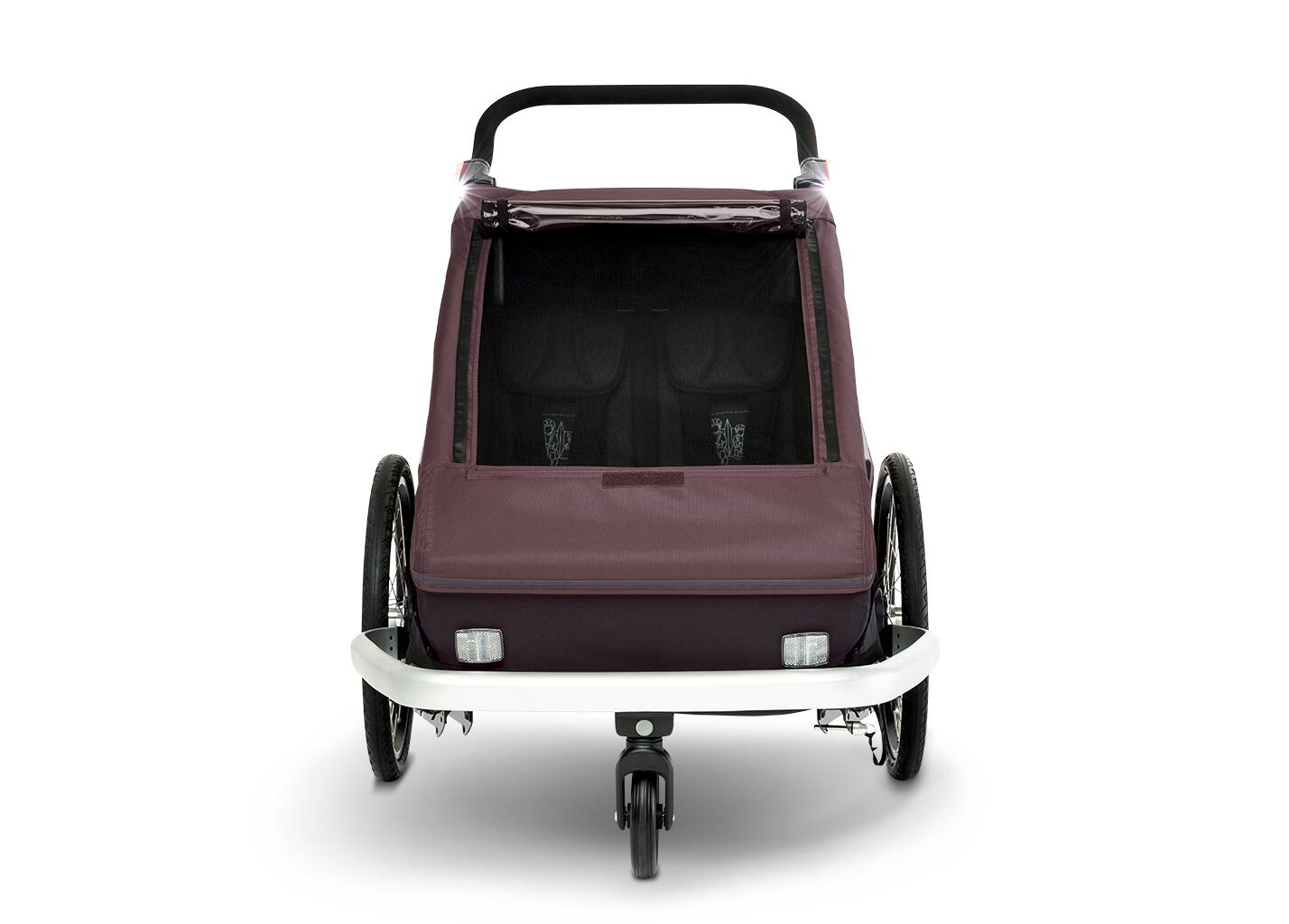 Gefederter Kinderfahrradanhänger Kid Vaaya Zweisitzer inkl. Buggyset 5/7