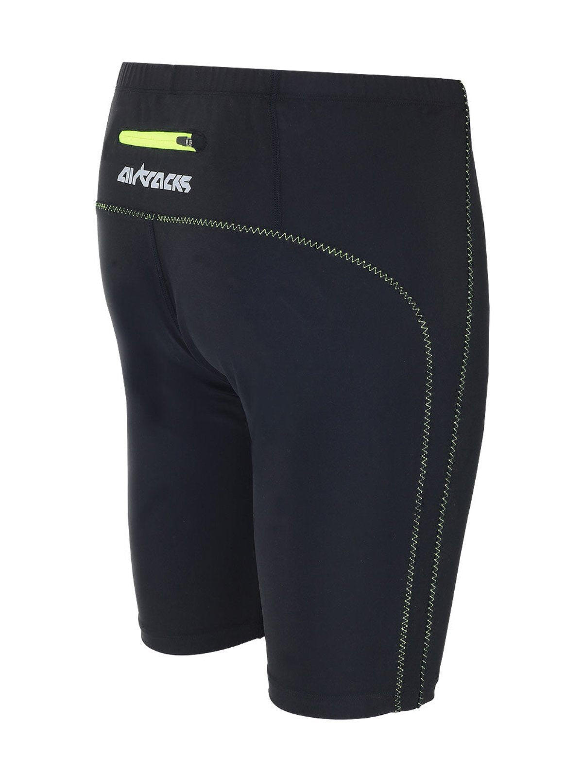 Herren Laufhose Tight Kurz Neon 2/4