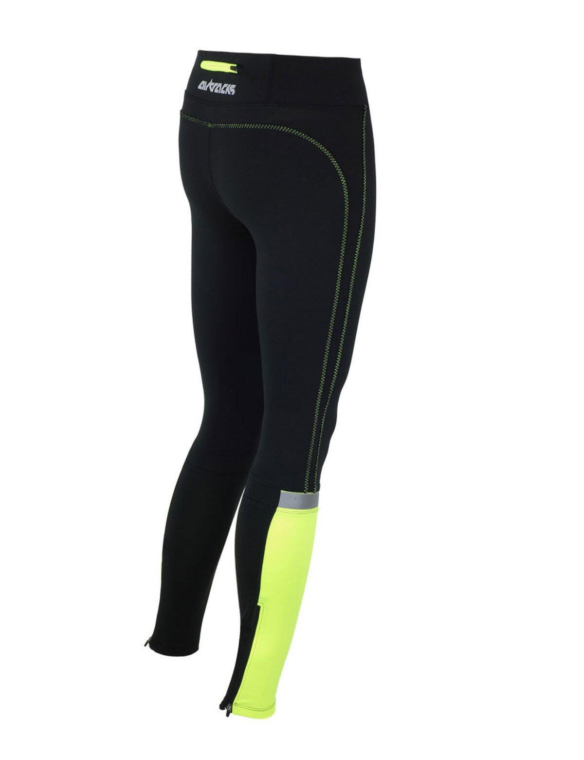 Damen Laufhose Tight Lang Neon 2/4