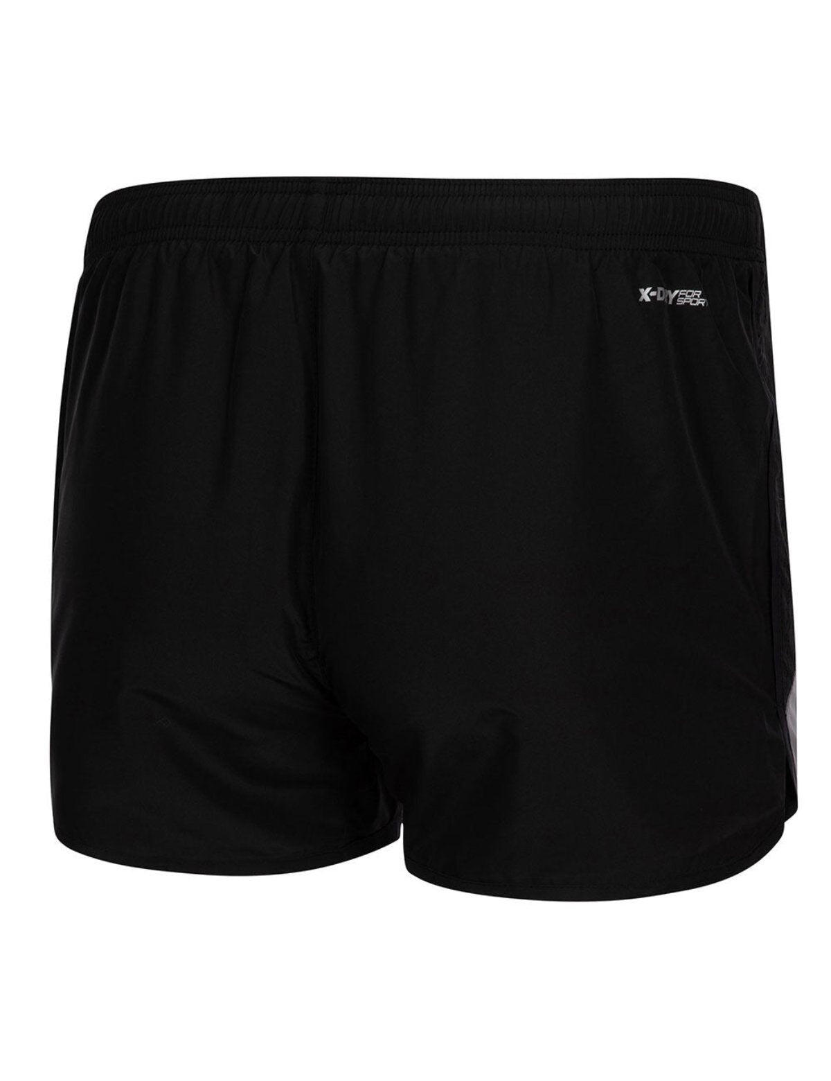 Herren Funktions Laufshorts Comfort Line Schwarz Grau 2/4