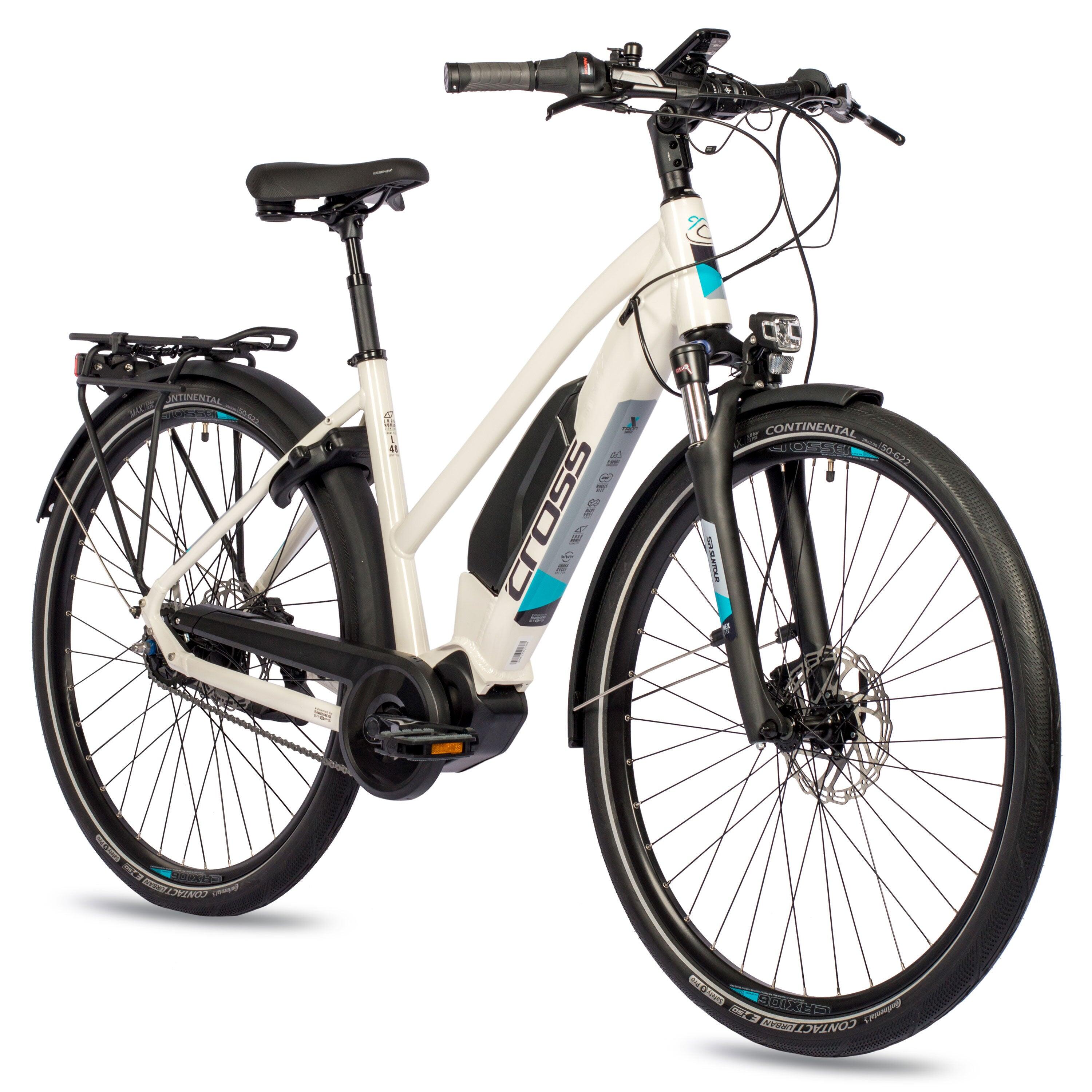 28" DONNA BICI ELETTRICA DA CITTÀ X-TRON SR2 SHIMANO STEPS E-5000 418 WH 5 3/4