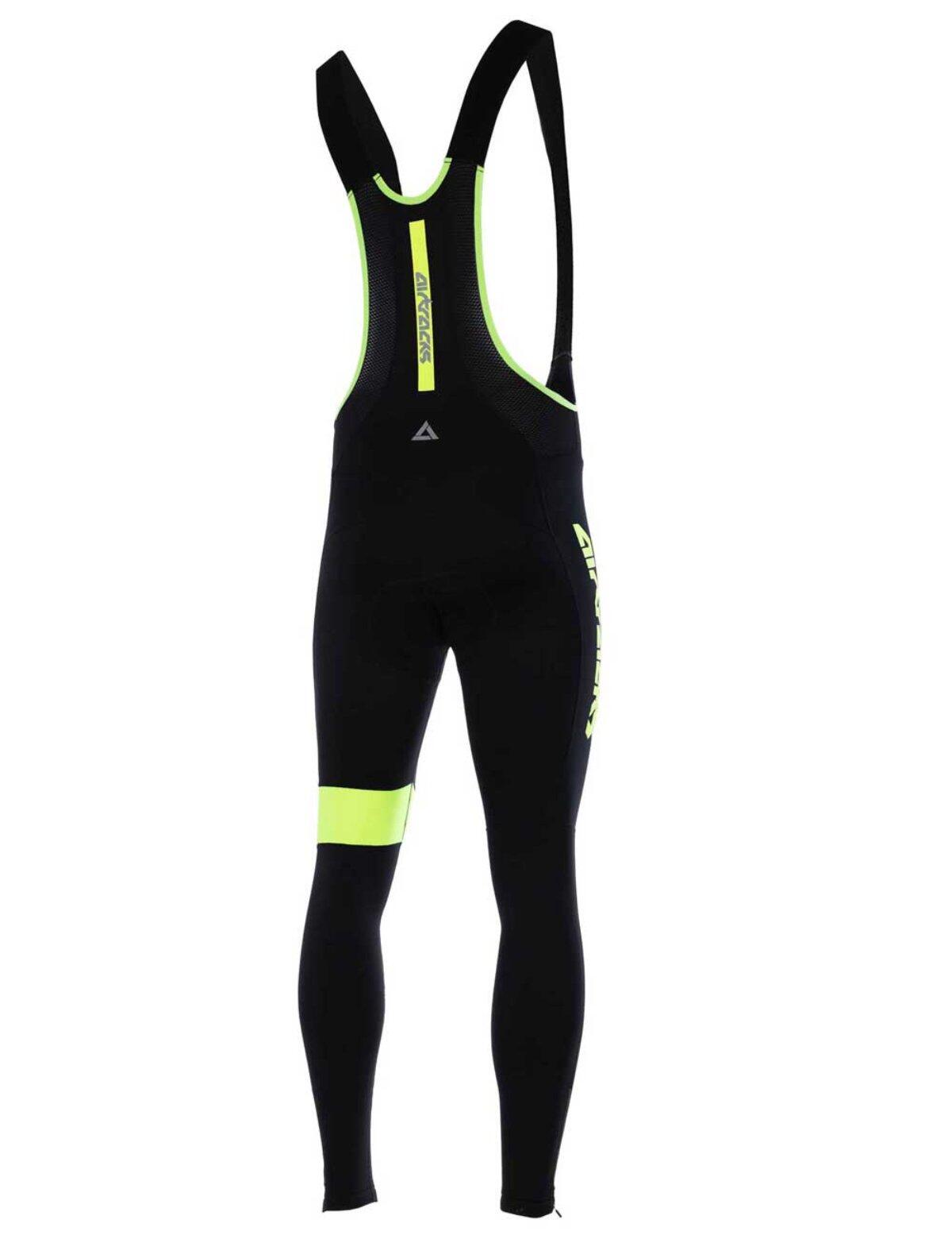 FDX Herren-Fahrradhose Mit Trägern – Gepolsterte Radhose Aus Atmungsaktivem Lycra Für Lange Touren